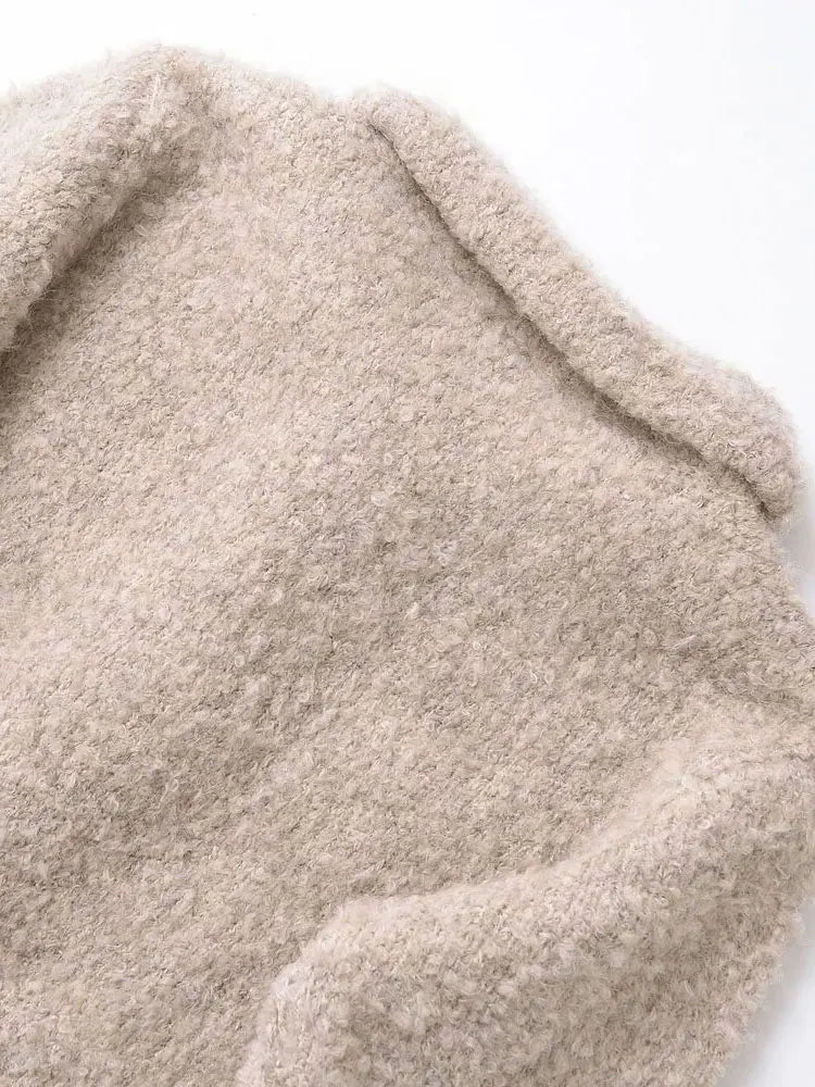 Elara Wool Blend Sweater-Jacket