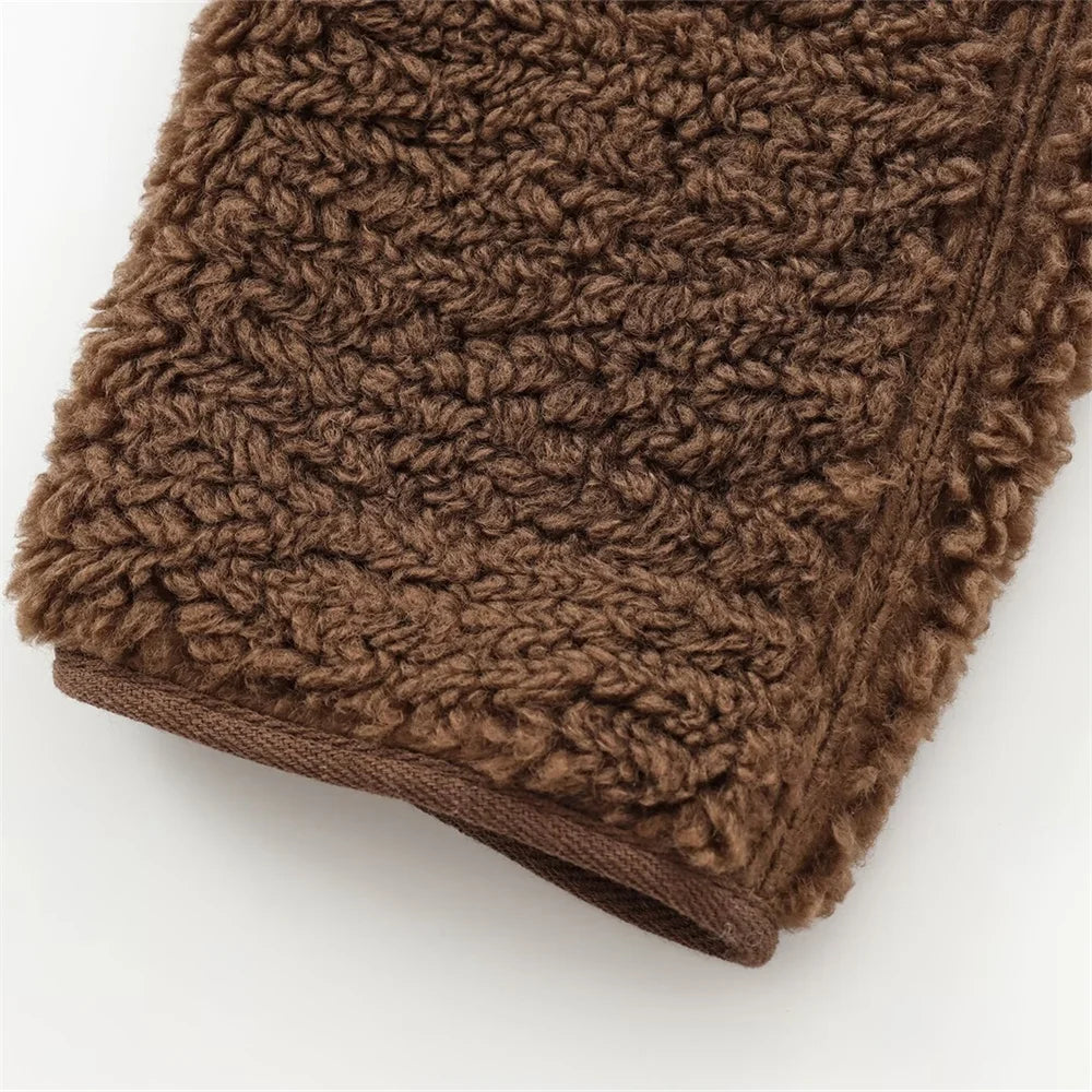 Vellavia Cosette – Teddy Fleece Snap Jacket