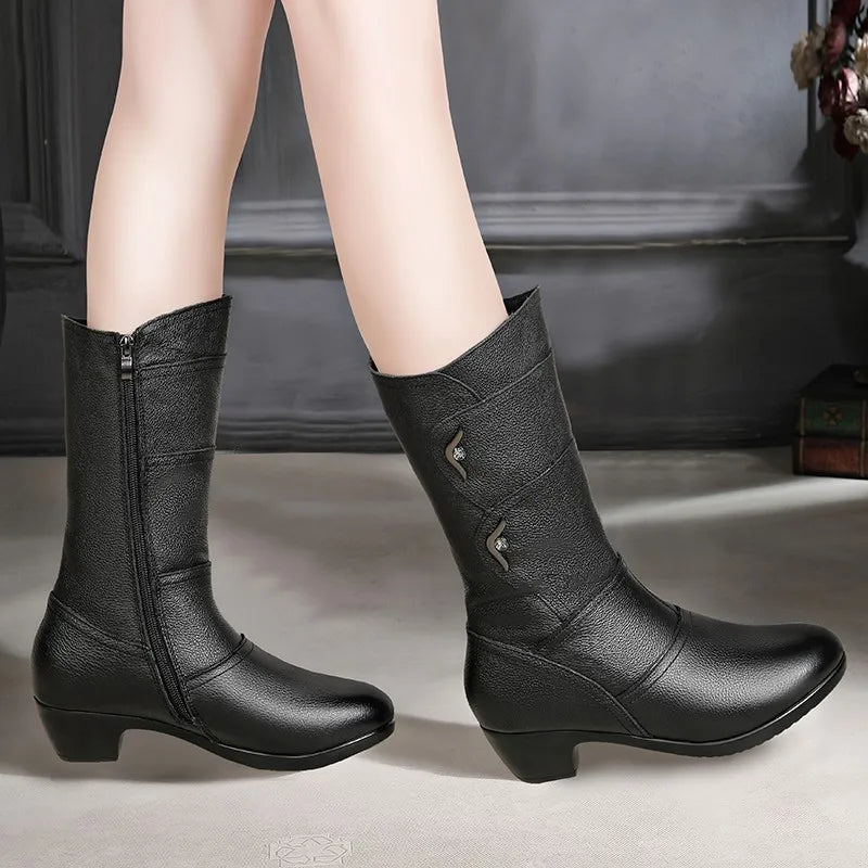 Vellavia Madeleine Mid-Calf Boot