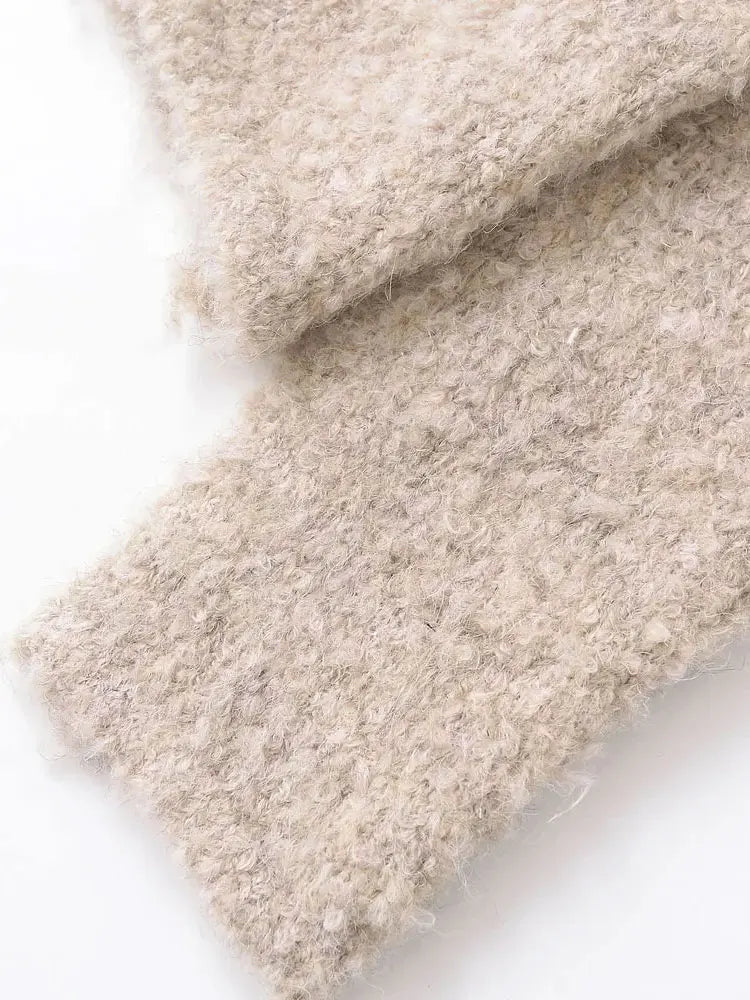 Elara Wool Blend Sweater-Jacket