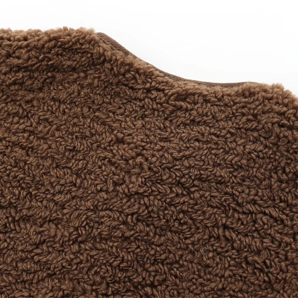 Vellavia Cosette – Teddy Fleece Snap Jacket