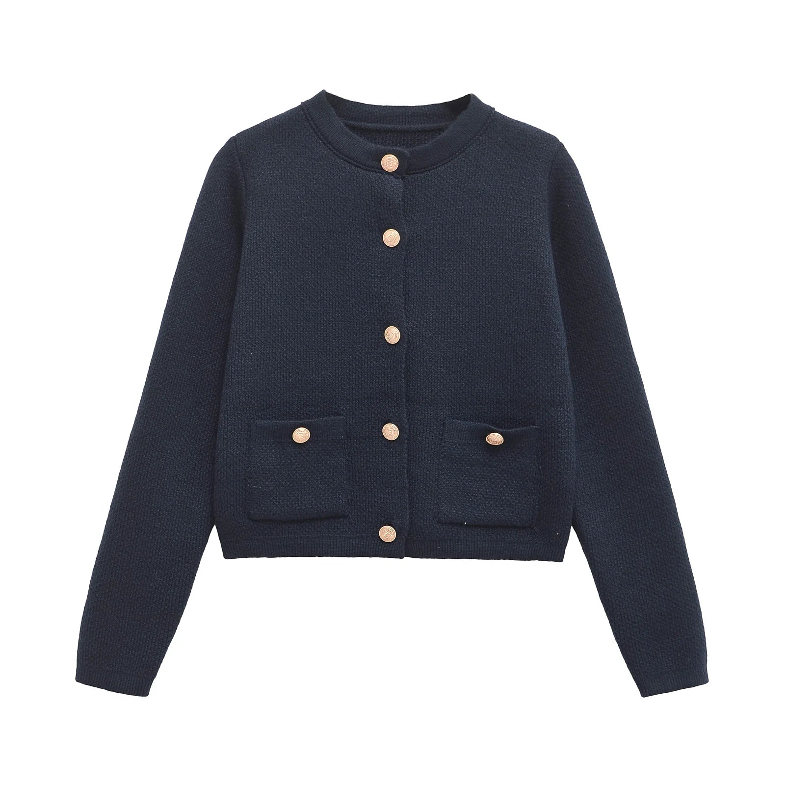 Vellavia Élise – Pearl Button Knit Cardigan