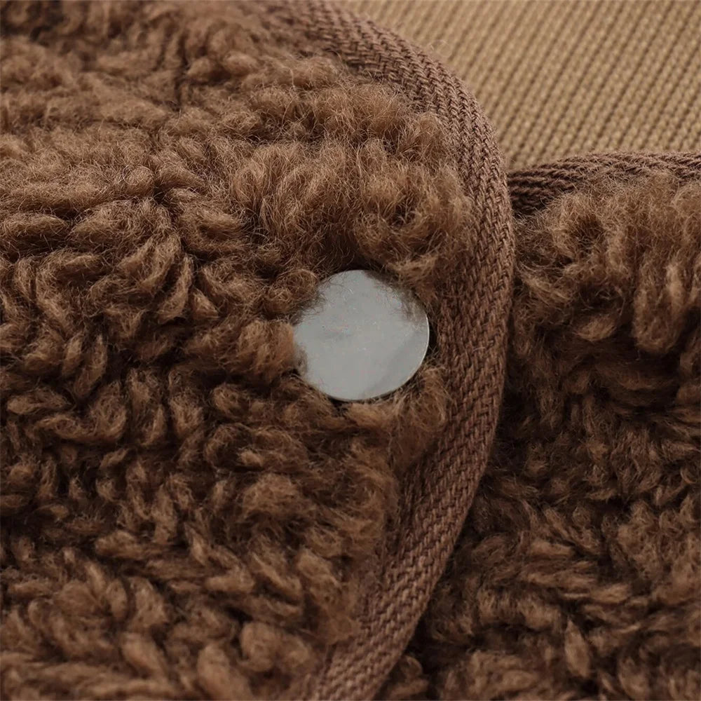 Vellavia Cosette – Teddy Fleece Snap Jacket