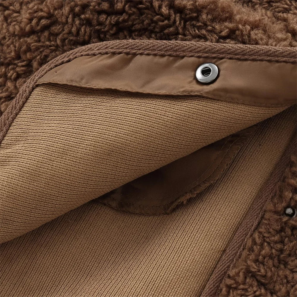 Vellavia Cosette – Teddy Fleece Snap Jacket