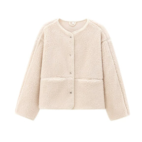 Vellavia Cosette – Teddy Fleece Snap Jacket