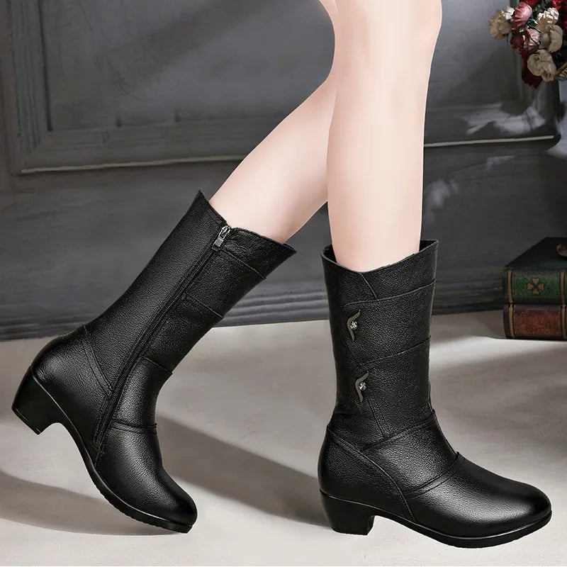 Vellavia Madeleine Mid-Calf Boot