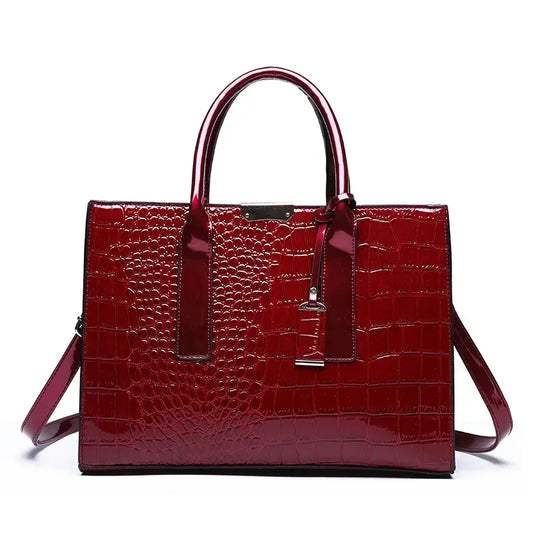 Vellavia Victoria™ Croc-Embossed ToteBag
