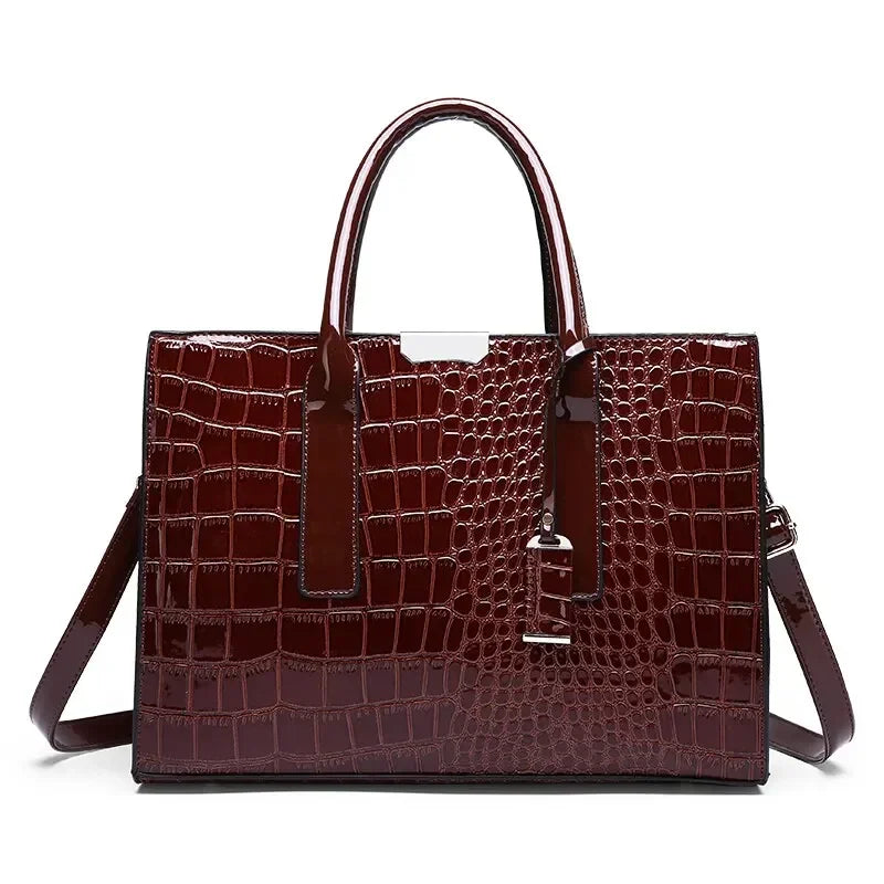 Vellavia Victoria™ Croc-Embossed ToteBag