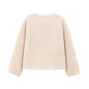 Vellavia Cosette – Teddy Fleece Snap Jacket
