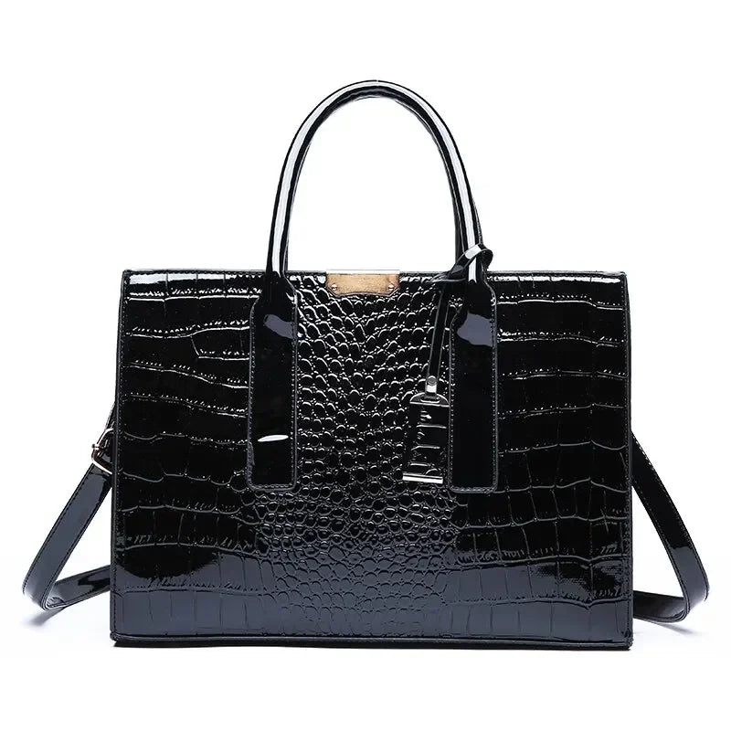 Vellavia Victoria™ Croc-Embossed ToteBag