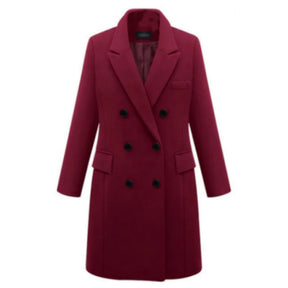 Vellavia Margaux Wool-Blend Long Coa
