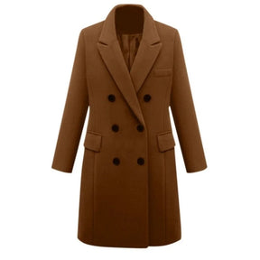 Vellavia Margaux Wool-Blend Long Coa
