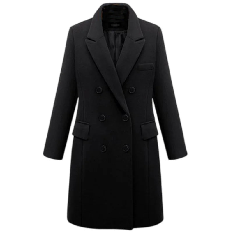 Vellavia Margaux Wool-Blend Long Coa