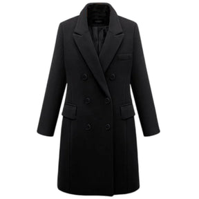 Vellavia Margaux Wool-Blend Long Coa