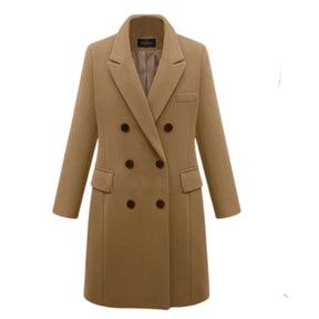 Vellavia Margaux Wool-Blend Long Coa