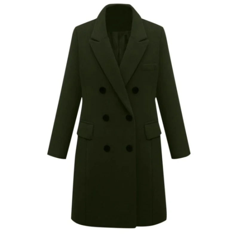 Vellavia Margaux Wool-Blend Long Coa